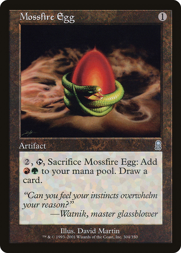 Mossfire Egg (ODY-304) - Odyssey Foil - Premium MTG Single from Wizards of the Coast - Just $3.99! Shop now at Game Crave Tournament Store
