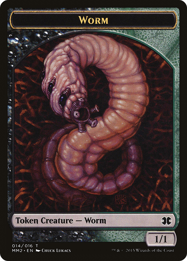 Worm (TMM2-014) - Modern Masters 2015 Tokens - Premium MTG Single from Wizards of the Coast - Just $0.46! Shop now at Game Crave Tournament Store
