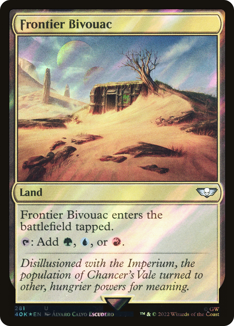 Frontier Bivouac (40K-281★) - Warhammer 40,000 Commander Foil - Premium MTG Single from Wizards of the Coast - Just $1.28! Shop now at Game Crave Tournament Store