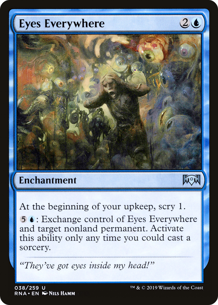 Eyes Everywhere (RNA-038) - Ravnica Allegiance - Premium MTG Single from Wizards of the Coast - Just $0.08! Shop now at Game Crave Tournament Store