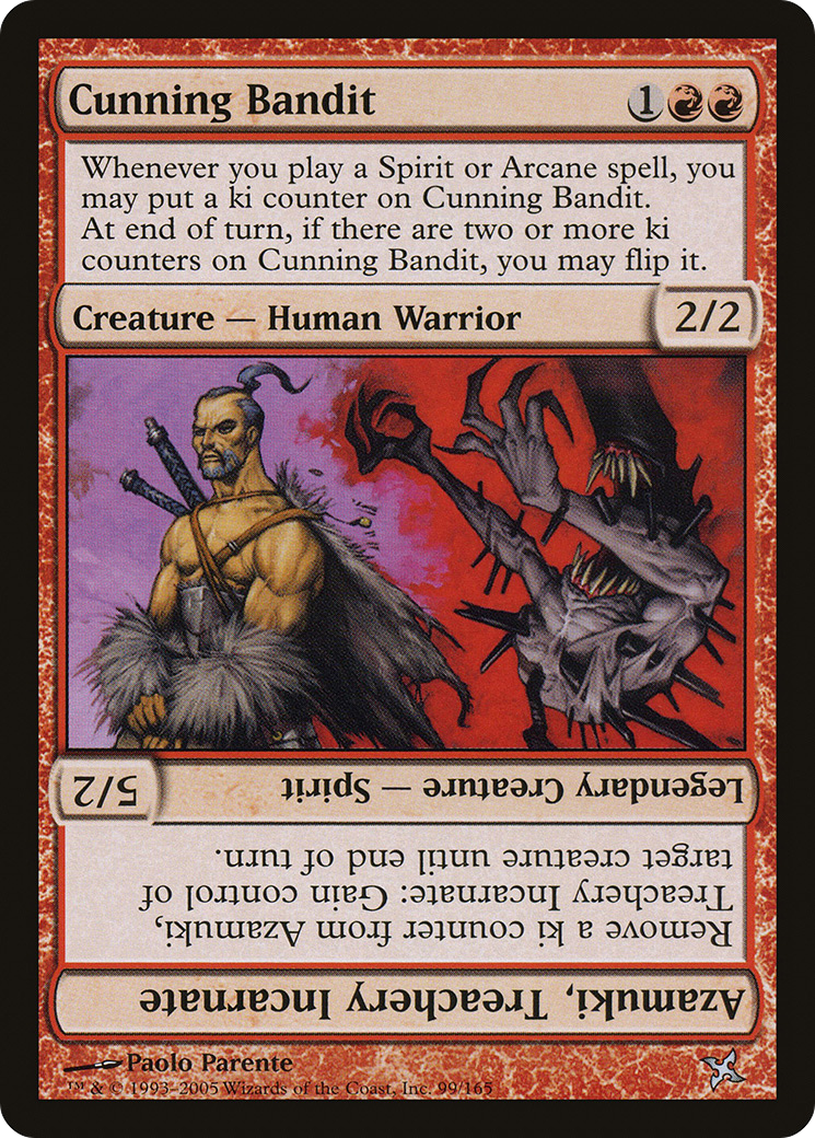 Cunning Bandit // Azamuki, Treachery Incarnate (BOK-099) - Betrayers of Kamigawa Foil - Premium MTG Single from Wizards of the Coast - Just $0.25! Shop now at Game Crave Tournament Store