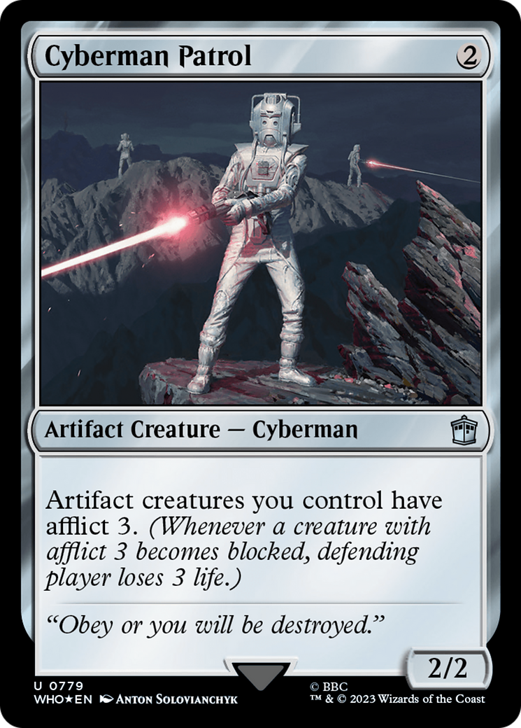 Cyberman Patrol (WHO-779) - Doctor Who Foil - Premium MTG Single from Wizards of the Coast - Just $3.07! Shop now at Game Crave Tournament Store