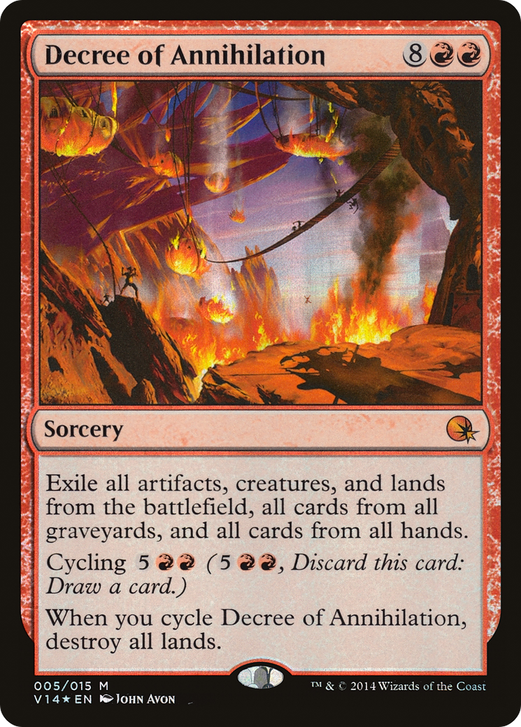 Decree of Annihilation (V14-005) - From the Vault: Annihilation Foil - Premium MTG Single from Wizards of the Coast - Just $4.38! Shop now at Game Crave Tournament Store