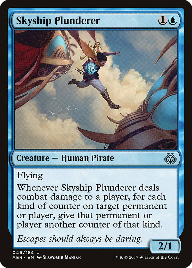 Skyship Plunderer (AER-046) - Aether Revolt Foil - Premium MTG Single from Wizards of the Coast - Just $0.50! Shop now at Game Crave Tournament Store