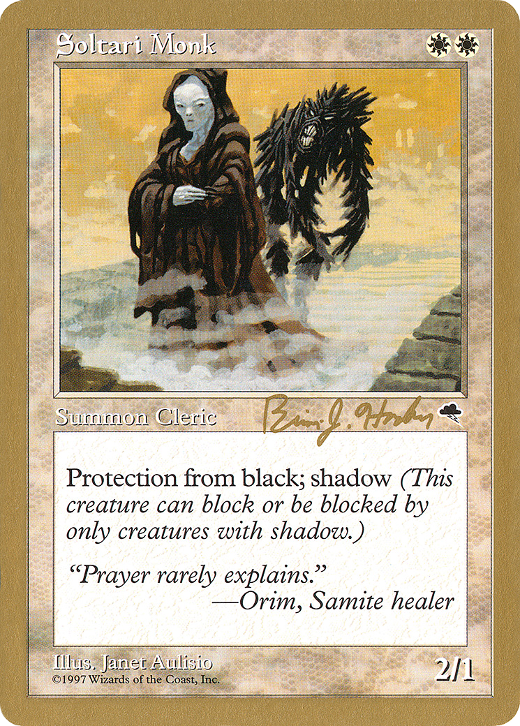 Soltari Monk (WC98-BH45) - World Championship Decks 1998 - Premium MTG Single from Wizards of the Coast - Just $0.08! Shop now at Game Crave Tournament Store