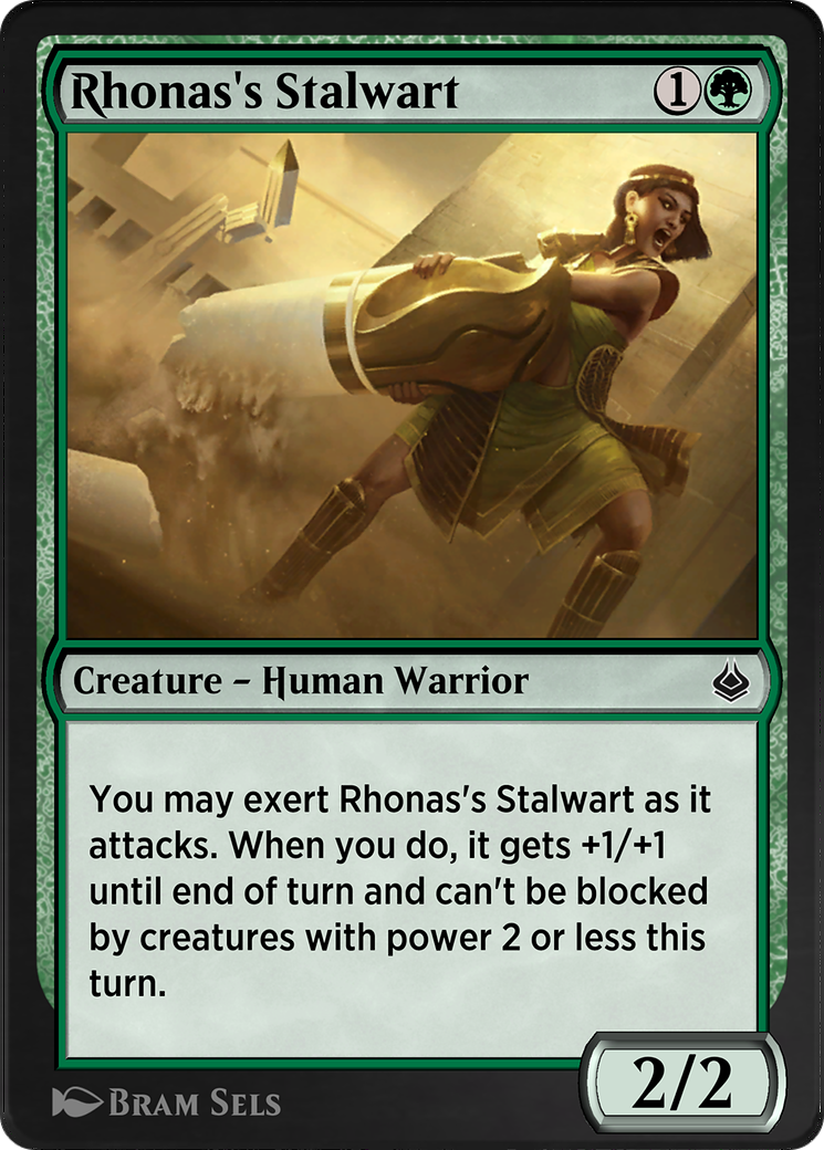 Rhonas's Stalwart (AKR-214) - Amonkhet Remastered - Premium MTG Single from Wizards of the Coast - Just $0! Shop now at Game Crave Tournament Store