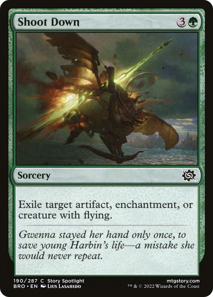 Shoot Down (BRO-190) - The Brothers' War - Premium MTG Single from Wizards of the Coast - Just $0.08! Shop now at Game Crave Tournament Store