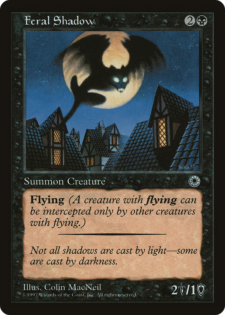 Feral Shadow (POR-93D) - Portal - Premium MTG Single from Wizards of the Coast - Just $0.72! Shop now at Game Crave Tournament Store
