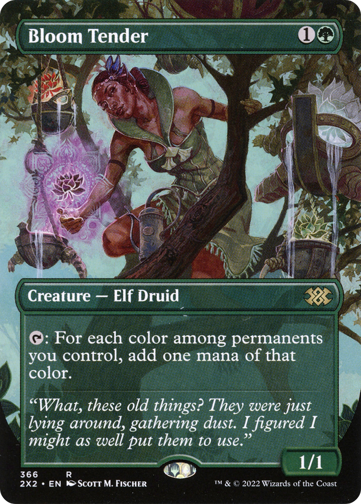 Bloom Tender (2X2-366) - Double Masters 2022 (Borderless) Foil - Premium MTG Single from Wizards of the Coast - Just $5.44! Shop now at Game Crave Tournament Store