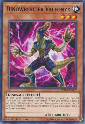 Dinowrestler Valeonyx (CHIM-EN007) - Chaos Impact 1st Edition - Premium Yugioh Single from Konami - Just $0.25! Shop now at Game Crave Tournament Store