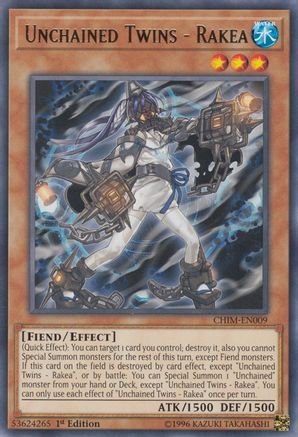 Unchained Twins - Rakea (CHIM-EN009) - Chaos Impact Unlimited - Premium Yugioh Single from Konami - Just $0.69! Shop now at Game Crave Tournament Store