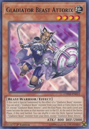 Gladiator Beast Attorix (CHIM-EN012) - Chaos Impact Unlimited - Premium Yugioh Single from Konami - Just $0.25! Shop now at Game Crave Tournament Store
