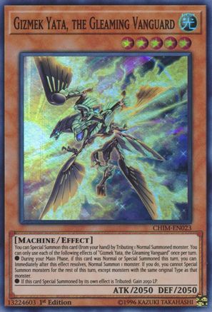 Gizmek Yata, the Gleaming Vanguard (CHIM-EN023) - Chaos Impact 1st Edition - Premium Yugioh Single from Konami - Just $0.25! Shop now at Game Crave Tournament Store