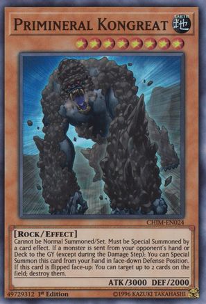 Primineral Kongreat (CHIM-EN024) - Chaos Impact 1st Edition - Premium Yugioh Single from Konami - Just $0.25! Shop now at Game Crave Tournament Store