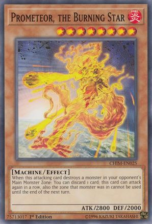 Prometeor, the Burning Star (CHIM-EN025) - Chaos Impact Unlimited - Premium Yugioh Single from Konami - Just $0.25! Shop now at Game Crave Tournament Store
