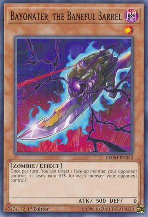 Bayonater, the Baneful Barrel (CHIM-EN030) - Chaos Impact 1st Edition - Premium Yugioh Single from Konami - Just $0.25! Shop now at Game Crave Tournament Store