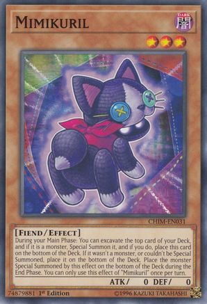 Mimikuril (CHIM-EN031) - Chaos Impact 1st Edition - Premium Yugioh Single from Konami - Just $0.25! Shop now at Game Crave Tournament Store