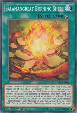 Salamangreat Burning Shell (CHIM-EN051) - Chaos Impact Unlimited - Premium Yugioh Single from Konami - Just $0.25! Shop now at Game Crave Tournament Store