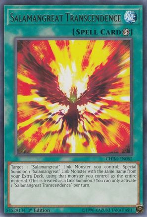 Salamangreat Transcendence (CHIM-EN052) - Chaos Impact Unlimited - Premium Yugioh Single from Konami - Just $0.08! Shop now at Game Crave Tournament Store
