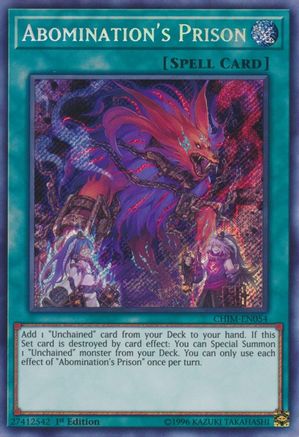 Abomination's Prison (CHIM-EN054) - Chaos Impact 1st Edition - Premium Yugioh Single from Konami - Just $0.55! Shop now at Game Crave Tournament Store