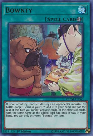 Bownty (CHIM-EN063) - Chaos Impact 1st Edition - Premium Yugioh Single from Konami - Just $0.25! Shop now at Game Crave Tournament Store