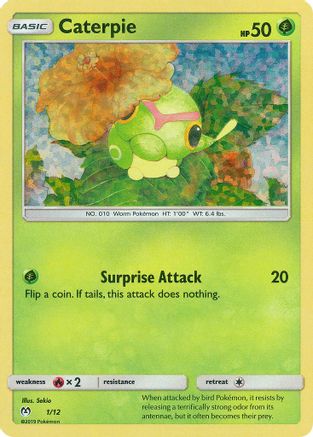 Caterpie 1/12 - McDonalds Collection 2019 Holofoil - Premium Pokemon Single from Nintendo - Just $4.14! Shop now at Game Crave Tournament Store