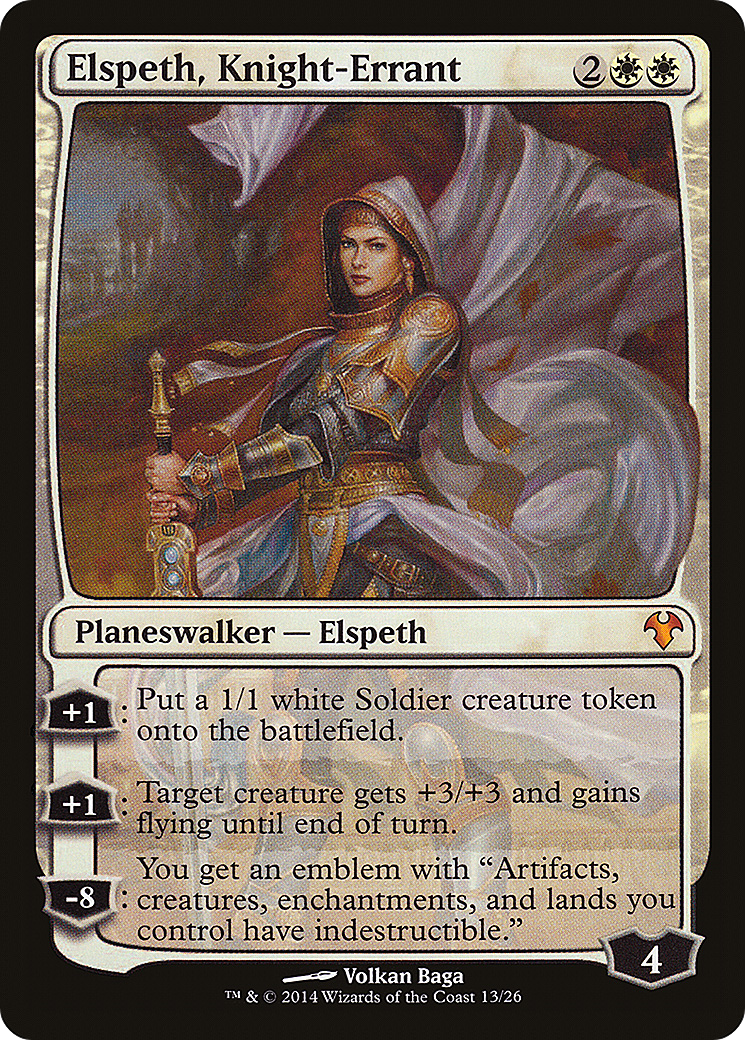 Elspeth, Knight-Errant (MD1-013) - Modern Event Deck 2014 - Premium MTG Single from Wizards of the Coast - Just $1.79! Shop now at Game Crave Tournament Store