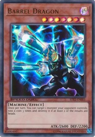 Barrel Dragon (STP2-EN003) - Speed Duel: Tournament Pack 2 Unlimited - Premium Yugioh Single from Konami - Just $11.78! Shop now at Game Crave Tournament Store