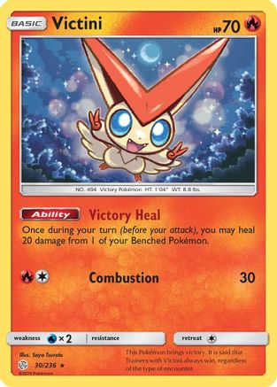 Victini 30/236 - Cosmic Eclipse Holofoil - Premium Pokemon Single from Nintendo - Just $0.50! Shop now at Game Crave Tournament Store