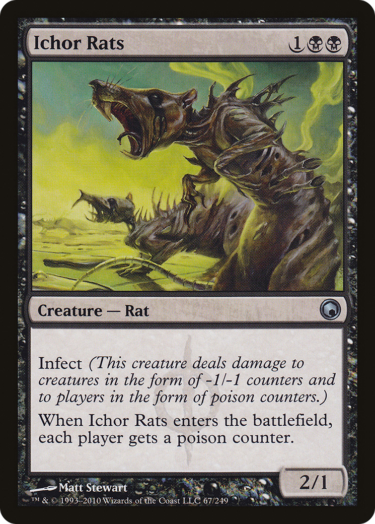Ichor Rats (SOM-067) - Scars of Mirrodin - Premium MTG Single from Wizards of the Coast - Just $0.55! Shop now at Game Crave Tournament Store