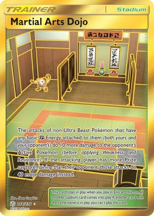 Martial Arts Dojo 268/236 - Cosmic Eclipse Holofoil - Premium Pokemon Single from Nintendo - Just $6.22! Shop now at Game Crave Tournament Store