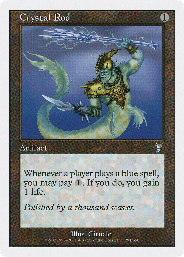 Crystal Rod (7ED-291) - Seventh Edition - Premium MTG Single from Wizards of the Coast - Just $0.08! Shop now at Game Crave Tournament Store