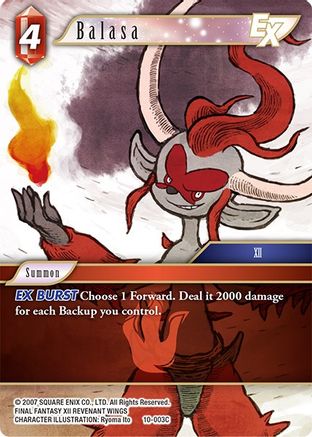 Balasa EX (OPUS X) Foil - Premium Final Fantasy Single from Opus X - Just $0.67! Shop now at Game Crave Tournament Store