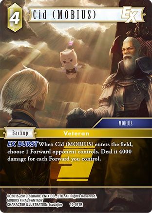 Cid (MOBIUS) EX (OPUS X) Foil - Premium Final Fantasy Single from Opus X - Just $0.52! Shop now at Game Crave Tournament Store