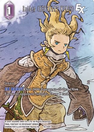 Raiden (REVENANT WINGS) EX (Full Art) (OPUS X) Foil - Premium Final Fantasy Single from Opus X - Just $11.39! Shop now at Game Crave Tournament Store