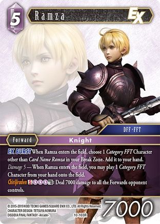 Ramza EX (OPUS X) Foil - Premium Final Fantasy Single from Opus X - Just $0.30! Shop now at Game Crave Tournament Store