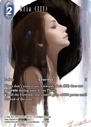 Aria (III) (Full Art) (OPUS X) Foil - Premium Final Fantasy Single from Opus X - Just $21.15! Shop now at Game Crave Tournament Store