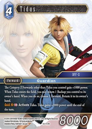 Tidus (OPUS X) Foil - Premium Final Fantasy Single from Opus X - Just $0.81! Shop now at Game Crave Tournament Store