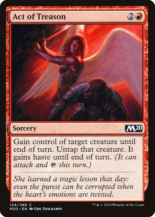 Act of Treason (M20-124) - Core Set 2020 - Premium MTG Single from Wizards of the Coast - Just $0.08! Shop now at Game Crave Tournament Store