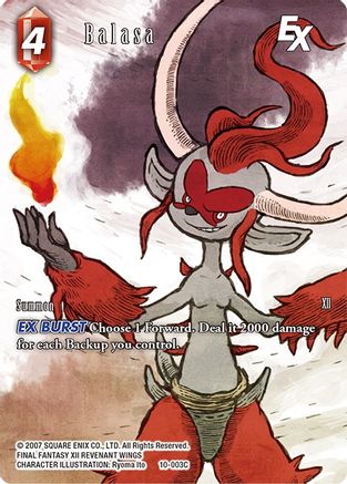 Balasa EX (Full Art) (OPUS X) Foil - Premium Final Fantasy Single from Opus X - Just $2.27! Shop now at Game Crave Tournament Store