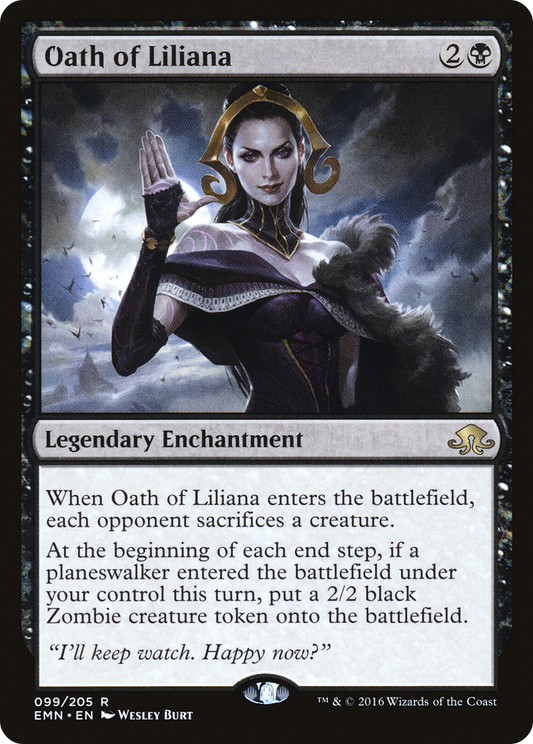 Oath of Liliana (EMN-099) - Eldritch Moon Foil - Premium MTG Single from Wizards of the Coast - Just $1.90! Shop now at Game Crave Tournament Store