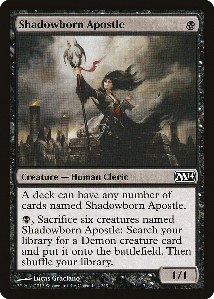 Shadowborn Apostle (M14-114) - Magic 2014 - Premium MTG Single from Wizards of the Coast - Just $1.16! Shop now at Game Crave Tournament Store