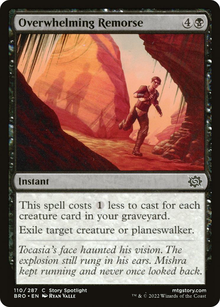 Overwhelming Remorse (BRO-110) - The Brothers' War - Premium MTG Single from Wizards of the Coast - Just $0.08! Shop now at Game Crave Tournament Store