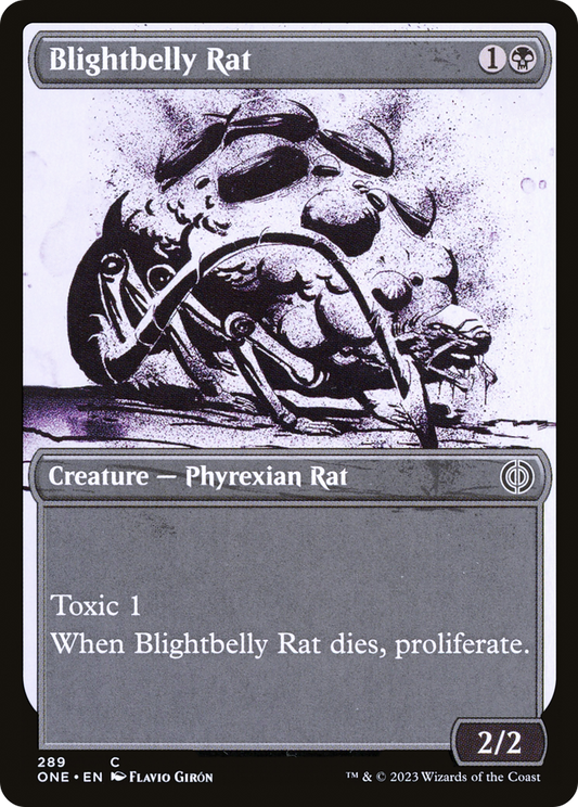 Blightbelly Rat (ONE-289) - Phyrexia: All Will Be One: (Showcase) - Premium MTG Single from Wizards of the Coast - Just $0.08! Shop now at Game Crave Tournament Store