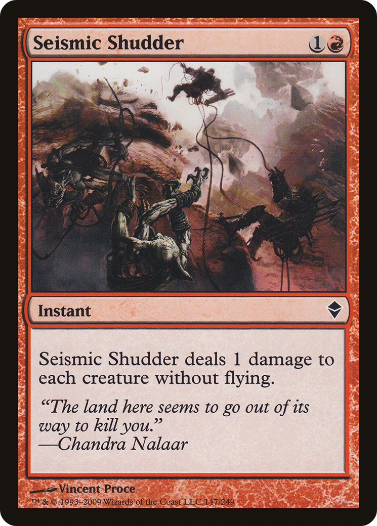 Seismic Shudder (ZEN-147) - Zendikar - Premium MTG Single from Wizards of the Coast - Just $0.08! Shop now at Game Crave Tournament Store