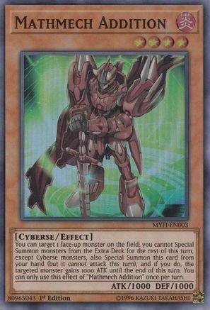Mathmech Addition (MYFI-EN003) - Mystic Fighters 1st Edition - Premium Yugioh Single from Konami - Just $0.46! Shop now at Game Crave Tournament Store