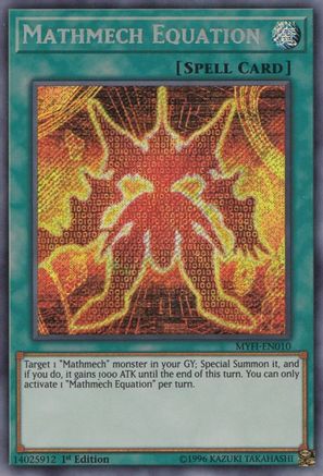 Mathmech Equation (MYFI-EN010) - Mystic Fighters 1st Edition - Premium Yugioh Single from Konami - Just $0.65! Shop now at Game Crave Tournament Store