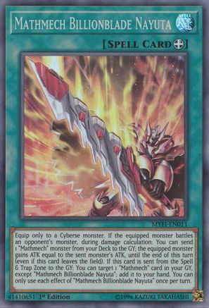 Mathmech Billionblade Nayuta (MYFI-EN011) - Mystic Fighters 1st Edition - Premium Yugioh Single from Konami - Just $0.25! Shop now at Game Crave Tournament Store