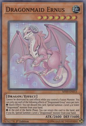 Dragonmaid Ernus (MYFI-EN015) - Mystic Fighters 1st Edition - Premium Yugioh Single from Konami - Just $1.62! Shop now at Game Crave Tournament Store