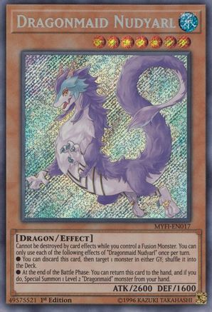 Dragonmaid Nudyarl (MYFI-EN017) - Mystic Fighters 1st Edition - Premium Yugioh Single from Konami - Just $6.01! Shop now at Game Crave Tournament Store
